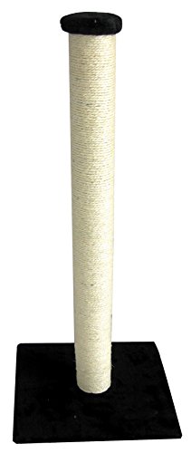 Europet Bernina 431-408674 Classic-Eco Katzenkratzbaum Highpost, 40 x 40 x 90 cm, Farbe schwarz