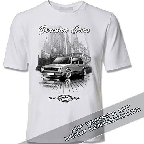 youtex  Golf 1 GTI Black and White T Shirt (L)