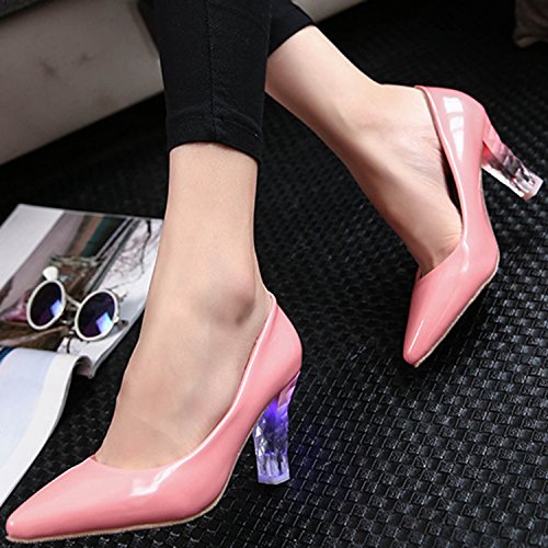 Oasap Women’s Fashion Rechargeable LED Light-Up High Heel Shoes