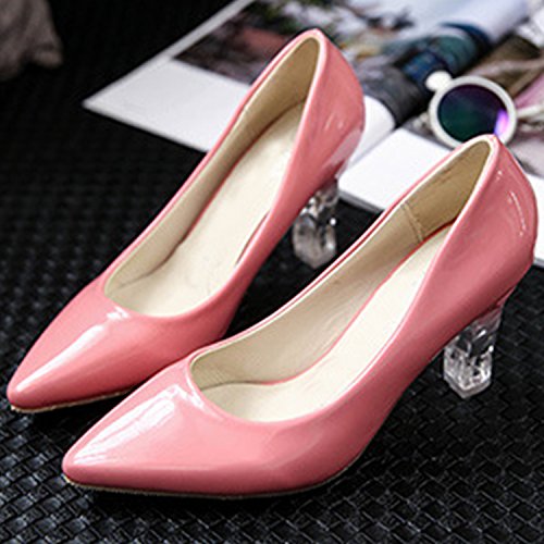 Oasap Women's Fashion Rechargeable LED Light-Up High Heel Shoes - 5
